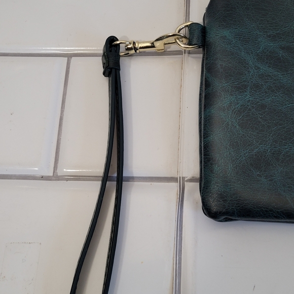 BEFEN Green Marbled Vegan Wristlet Pouch with Multiple Internal Compartm… - Picture 3 of 9